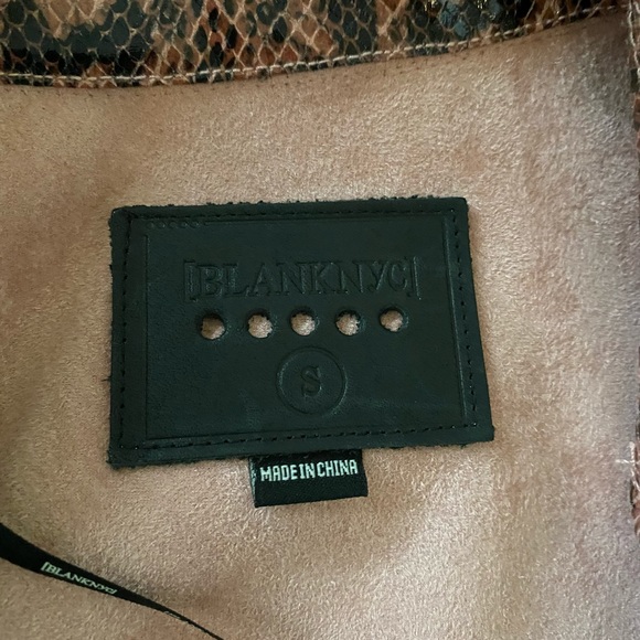 Faux Leather Python Animal Print Trench Coat - Picture 4 of 4